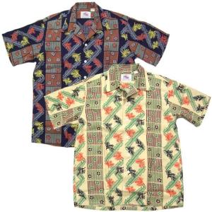 デューク カハナモク Duke Kahanamoku スペシャルエディション DDK36206 2013年モデル　アロハシャツ ABSTRACT CORAL STRIPE｜cleverwebshop