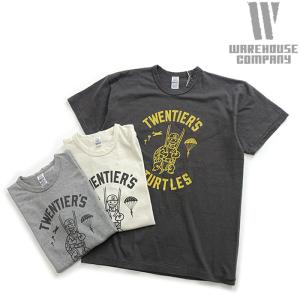 [メール便可]ウエアハウス WAREHOUSE [4064TUR] セコハン 半袖 Tシャツ "TURTLES" 日本製