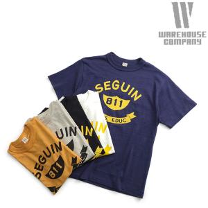 WAREHOUSE（ウエアハウス） 別注 半袖 リバーシブル プリントTEE