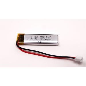 リチウムポリマー電池 リポバッテリー 3.7V 220mAh EHAO 501240/LiPo カメ...