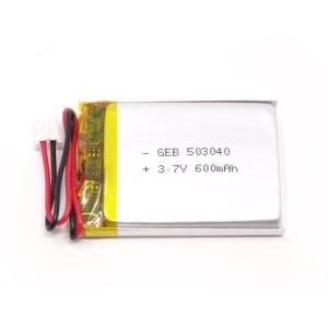 リチウムポリマー電池 リポバッテリー 3.7V 600mAh GEB 503040/LiPo カメラ ドローン MP4 GPS