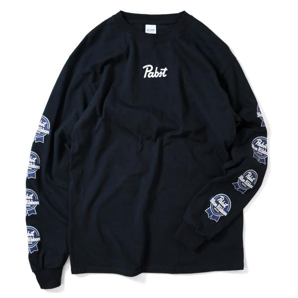 PABST BLUE RIBBON パブストブルーリボン SMALL LOGO L/S TEE 長袖...