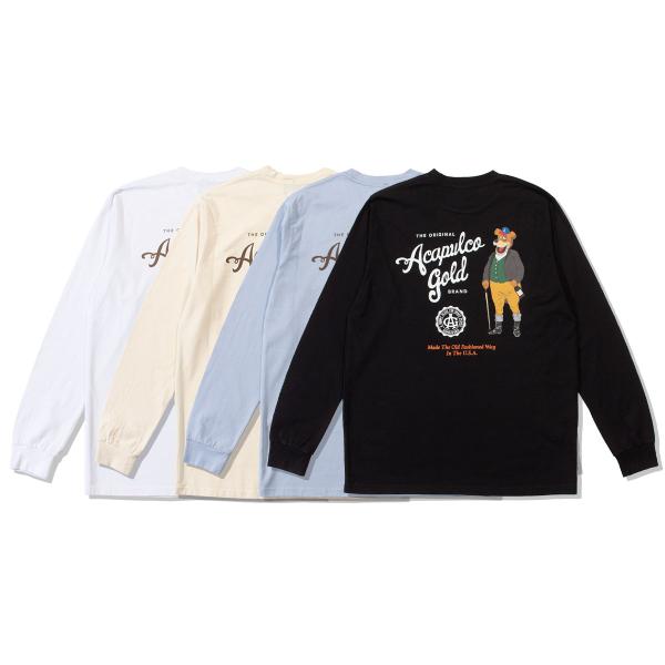 ACAPULCO GOLD アカプルコゴールド 長袖 Tシャツ ロゴ プリント ストリート ヒップホ...