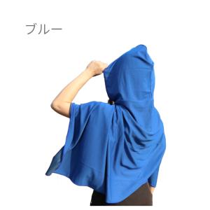 冷感ポンチョ UVカット98% 接触冷感 水に...の詳細画像3