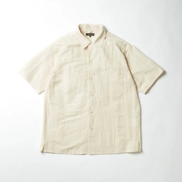 AVontade Open Collar Shirts S/S - Cotton/Linen Cha...