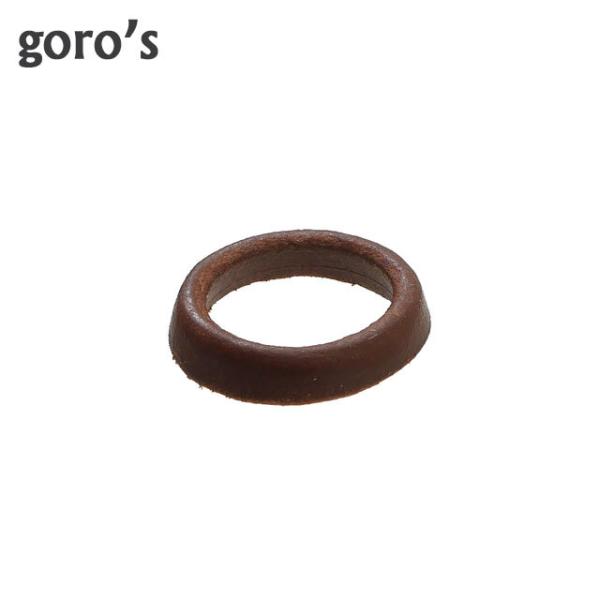 新品 ゴローズ goro&apos;s 革リング BROWN ブラウン レザー クラフト インディアン ジュエ...