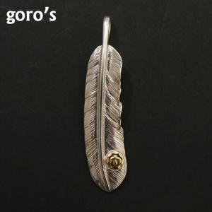 新品 ゴローズ goro's メタル付き 特大フェザー 左向き SILVER シルバー ペンダントトップ インディアン ジュエリー アクセサリー 270000526032 グッズ｜cliffedge