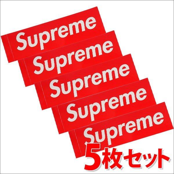 新品 シュプリーム SUPREME Box Logo Sticker 5枚セット RED レッド B...