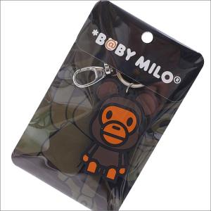 A BATHING APE (エイプ) x MEDICOM TOY(メディコム・トイ) BE@RBRICK MILO SILICON KEYCHAIN (キーチェーン) BROWN 278-000426-016+ 新品 (グッズ)｜cliffedge