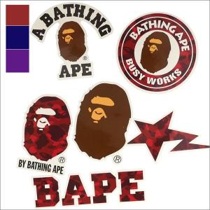 A BATHING APE (エイプ) COLOR CAMO A BATHING APE STICKER SET (ステッカー6枚セット) 1D30-182-018 290-004194-013- 新品 (グッズ)｜cliffedge