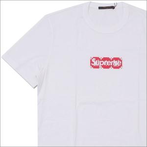 シュプリーム SUPREME x LOUIS VUITTON(ルイ・ヴィトン) Monogram Box Logo Tee (Tシャツ) WHITE 418-000075-030+ 新品 (半袖Tシャツ)｜cliffedge