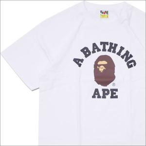 A BATHING APE (エイプ) COLLEGE TEE (Tシャツ) WHITE 1D25-110-119 200-007682-050 新品 (半袖Tシャツ)｜cliffedge