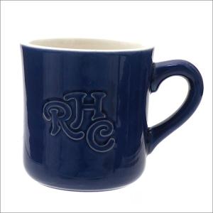 RHC Ron Herman(ロンハーマン) Emboss Logo Mug (マグカップ) NAVY 290-004590-017 新品 (グッズ)｜cliffedge