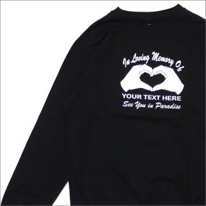 PARADIS3/PARADISE(パラダイス) In Loving Memory Crew (スウェット) BLACK 418-000184-051+ 新品 (SWT/HOODY)｜cliffedge