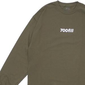 700fill Payment Logo L/S Tee 長袖Tシャツ OLIVE 新品 202001065065 700フィル TOPS｜cliffedge