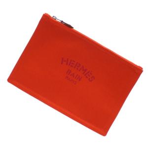 新品 エルメス HERMES YACHTING PM FLAT PORCH クラッチバッグ ポーチ ORANGE FEU メンズ レディース 288001193018 グッズ｜cliffedge