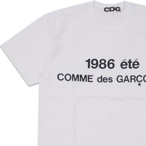 新品 コムデギャルソン CDG COMME des GARCONS STAFF COAT PRINT TEE Tシャツ WHITE ホワイト 白 メンズ 200008280040 半袖Tシャツ｜cliffedge