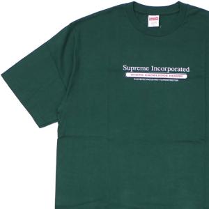 新品 シュプリーム SUPREME Inc. Tee Tシャツ DARK GREEN グリーン 緑