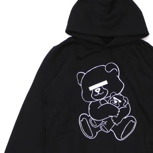 新品 アンダーカバー UNDERCOVER BASIC HOODIE UBEAR パーカー BLACK ブラック 黒 メンズ 211000689531 SWT/HOODY｜cliffedge