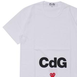 新品 プレイ コムデギャルソン PLAY COMME des GARCONS x シーディージー CDG MENS Cdg x Play T-Shirt Tシャツ WHITE ホワイト 白 200008600030 半袖Tシャツ｜クリフエッジ