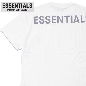 新品 エッセンシャルズ ESSENTIALS Reflector Logo Backprint Tee Tシャツ WHITE ホワイト フィアオブゴッド FEAR OF GOD FOG 200008756060 半袖Tシャツ｜cliffedge