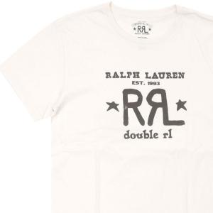 新品 ダブルアールエル Double RL LOGO CREWNECK T-SHIRT Tシャツ WHITE ホワイト 白 RALPH LAUREN ラルフローレン RRL 200008787040 半袖Tシャツ｜cliffedge