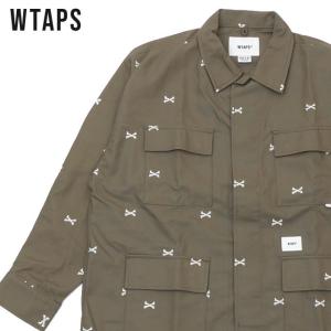 新品 ダブルタップス WTAPS JUNGLE 01 LS 長袖シャツ シャツジャケット GREIGE 221WVDT-SHM02 216001646516 TOPS｜cliffedge