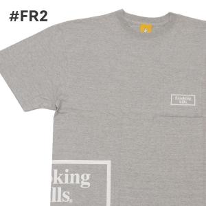 新品 エフアールツー #FR2 Smoking kills Reverse Pocket T-shirt Tシャツ GRAY グレー 灰色 200008974062 半袖Tシャツ｜cliffedge