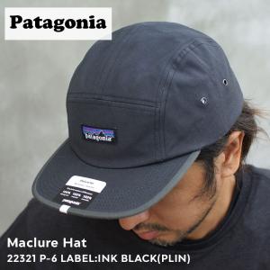 新品 パタゴニア Patagonia Maclure Hat マクルーア ハット キャップ P-6 LABEL:INK BLACK(PLIN) 22321 265001643011 ヘッドウェア｜クリフエッジ
