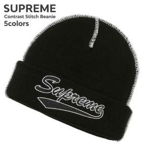 新品 シュプリーム SUPREME Contrast Stitch Beanie ビーニー
