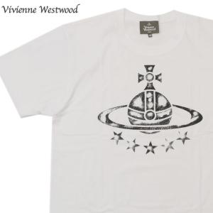 新品 ヴィヴィアン・ウエストウッド Vivienne Westwood ORB STARS リラックス半袖Tシャツ WHITE ホワイト 白 200009069800 半袖Tシャツ｜cliffedge