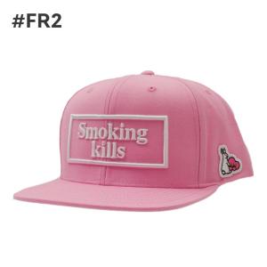 新品 エフアールツー #FR2 Smoking Kills Embroidery Snapback Cap キャップ #FR2梅 PINK ピンク 265001676013 ヘッドウェア｜cliffedge