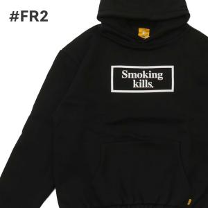 新品 エフアールツー #FR2 Smoking kills Hoodie パーカー BLACK ブラック 黒 209000672051 SWT/HOODY｜cliffedge