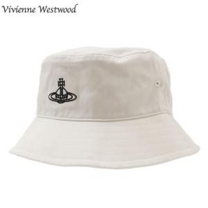 新品 ヴィヴィアン・ウエストウッド Vivienne Westwood ロンドン バケットハット OFF WHITE ホワイト 白 252000485040 ヘッドウェア｜cliffedge