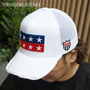 新品 ヨシノリコタケ YOSHINORI KOTAKE STAR WAPPEN MESH CAP メッシュキャップ WHITE ホワイト 251001640010 ヘッドウェア｜cliffedge