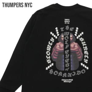 新品 CHIYONOFUJI by THUMPERS NYC 千代の富士 サンパーズ ニューヨーク CHIYONOFUJI L/S TEE(MIC) 長袖Tシャツ BLACK ブラック 黒 202001295051 TOPS｜cliffedge