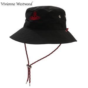 新品 ヴィヴィアン・ウエストウッド Vivienne Westwood ORB刺繍 アドベンチャー ハット BLACK ブラック 黒 252000497041 ヘッドウェア｜cliffedge