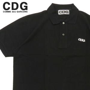新品 シーディージー CDG コムデギャルソン COMME des GARCONS PATCH POLO SHIRT ポロシャツ BLACK ブラック 218000439071 TOPS｜cliffedge