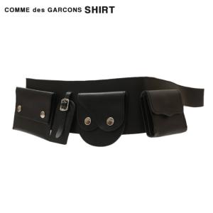 新品 コムデギャルソン シャツ COMME des GARCONS SHIRT マルチポケット レザーベルト ボディバッグ 284000453011 グッズ｜cliffedge