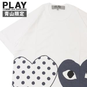 新品 プレイ コムデギャルソン PLAY COMME des GARCONS 青山限定 MENS DOT TWO HEART TEE Tシャツ T042 200009275050 半袖Tシャツ｜cliffedge