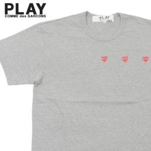 新品 プレイ コムデギャルソン PLAY COMME des GARCONS MENS 3 HEART TEE Tシャツ ハート ロゴ T337 200009319062 半袖Tシャツ｜cliffedge