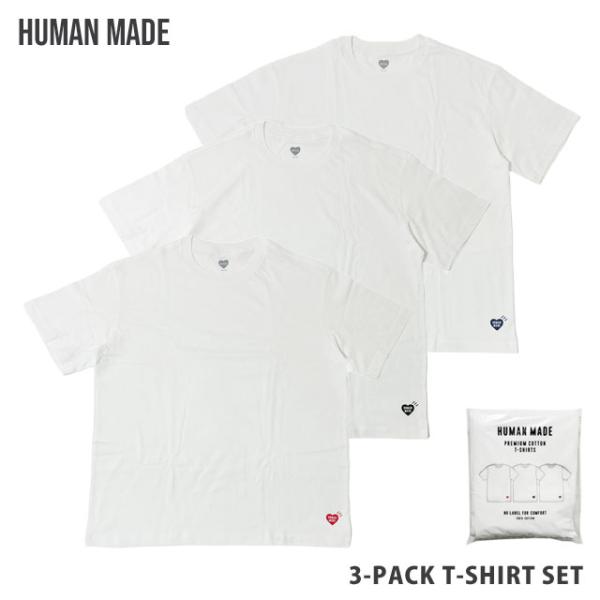 新品 ヒューマンメイド HUMAN MADE 3-PACK T-SHIRT SET Tシャツ 3枚セ...