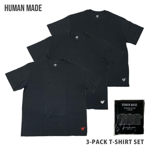 新品 ヒューマンメイド HUMAN MADE 3-PACK T-SHIRT SET Tシャツ 3枚セ...
