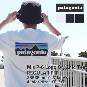 新品 パタゴニア Patagonia M&apos;s P-6 Logo Organic T-Shirt P-...