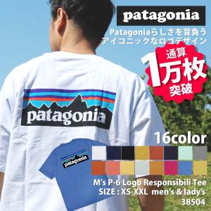 [24SS新作追加] 新品 パタゴニア Patagonia M's P-6 Logo Responsibili Tee Tシャツ 38504 200008435020 半袖Tシャツ｜cliffedge