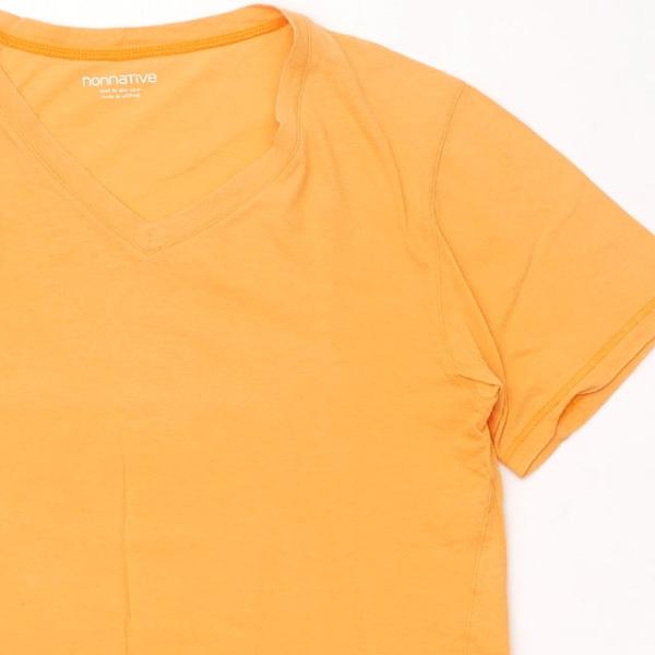 ノンネイティブ nonnative S/S V-TEE Tシャツ ORANGE メンズ サイズ1 【...