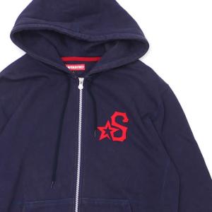 【特別価格】 サンタスティック SANTASTIC! ONE POINT ZIP HOODIE ジップ フーディー NAVY メンズ Mサイズ 【中古】 112002826057 (SWT/HOODY)｜cliffedge