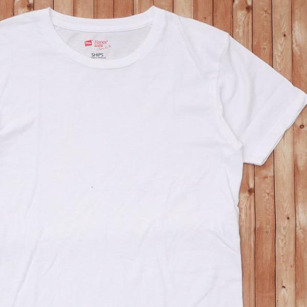 シップス SHIPS ヘインズ Hanes Japan Fit Tee Tシャツ WHITE ホワイ...