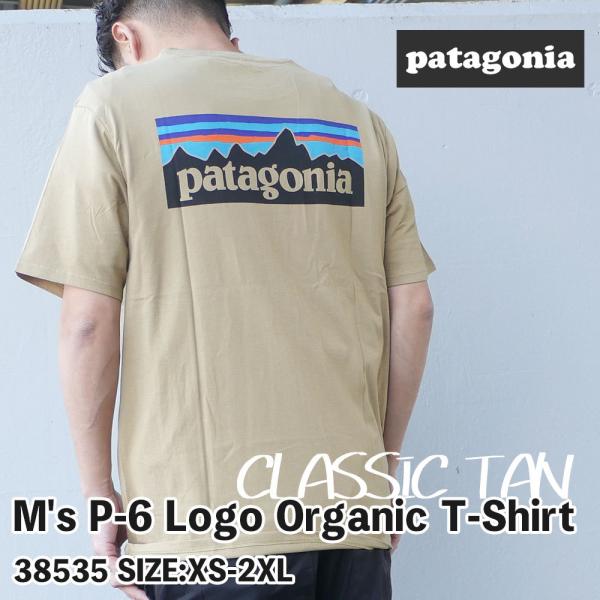 新品 パタゴニア Patagonia M&apos;s P-6 Logo Organic T-Shirt P-...