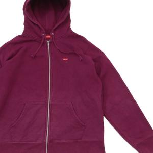 シュプリーム Supreme Small Box Zip Up Sweatshirt スモールボックス ジップ フーディー PURPLE パープル Mサイズ 【中古】 112002983049 (SWT/HOODY)｜cliffedge